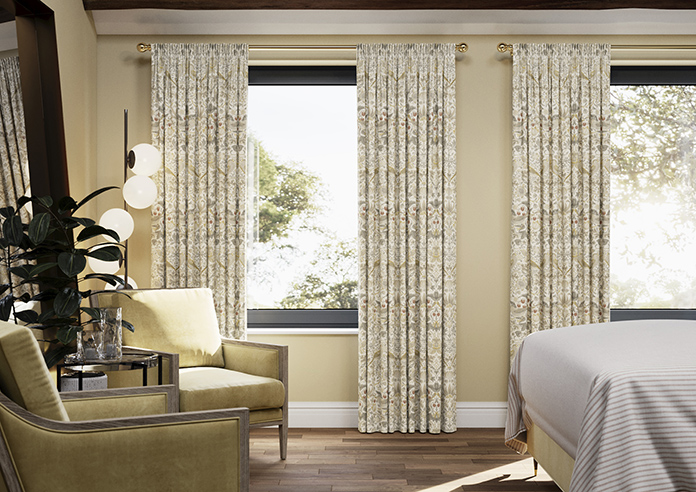 William Morris At Home Strawberry Thief, Ochre - Made to Measure Curtains - Image 3